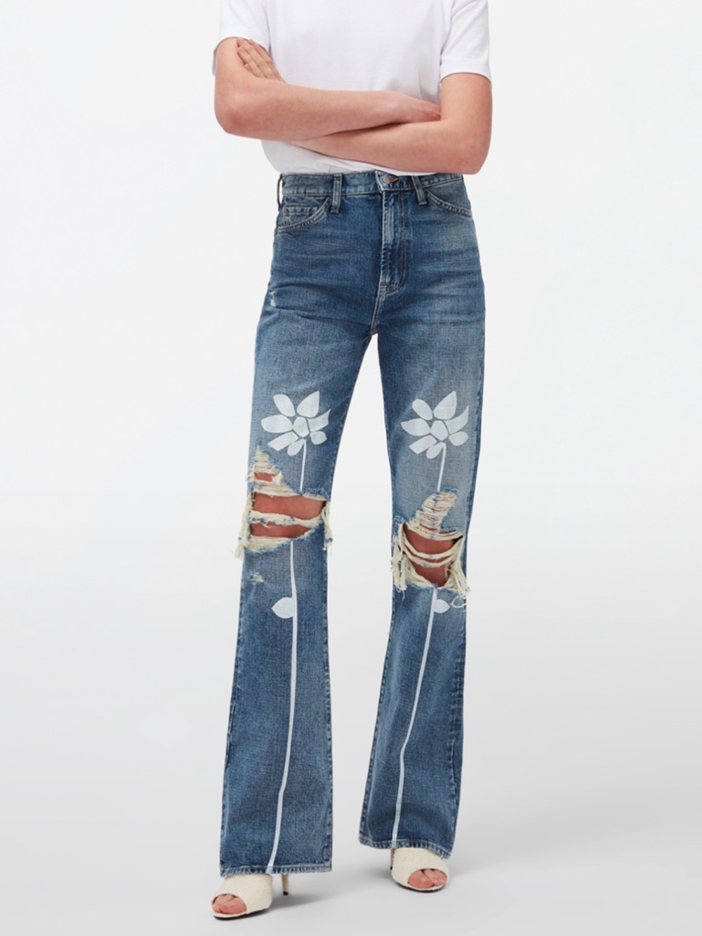 7 For All Mankind Easy Boot in Tea Party Floral – Size 27